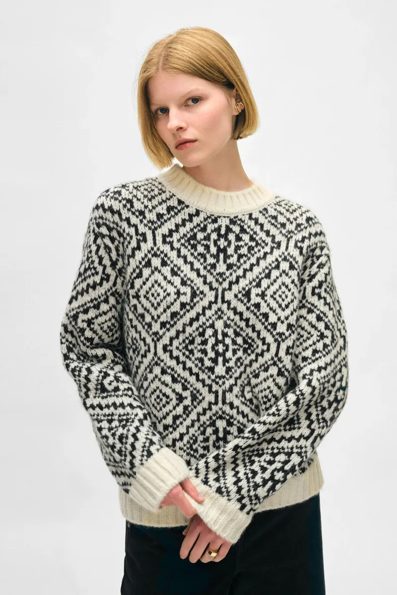 Alpaca Blend Nordic Crewneck