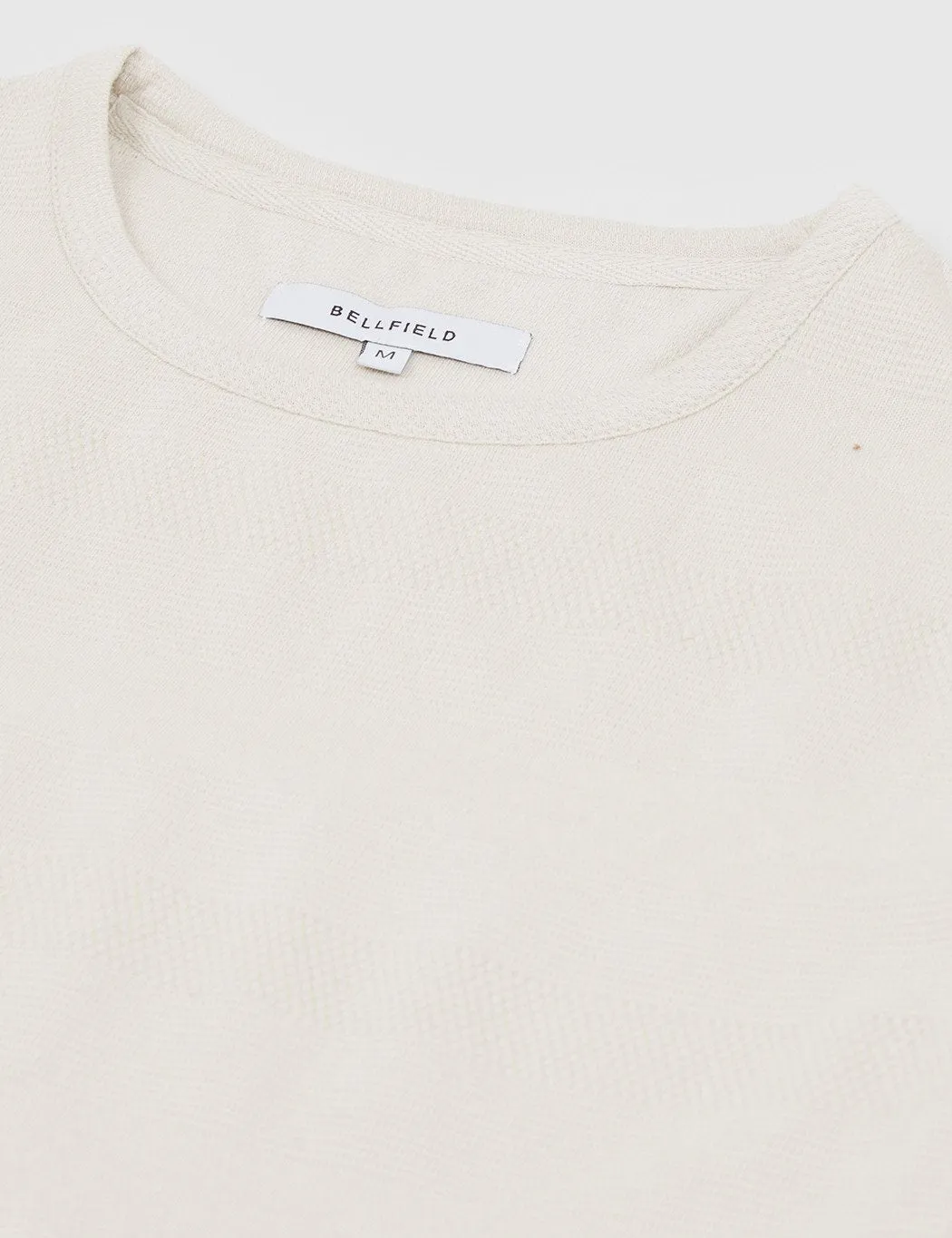 Bellfield Sandalwood Jacquard T-Shirt - Stone