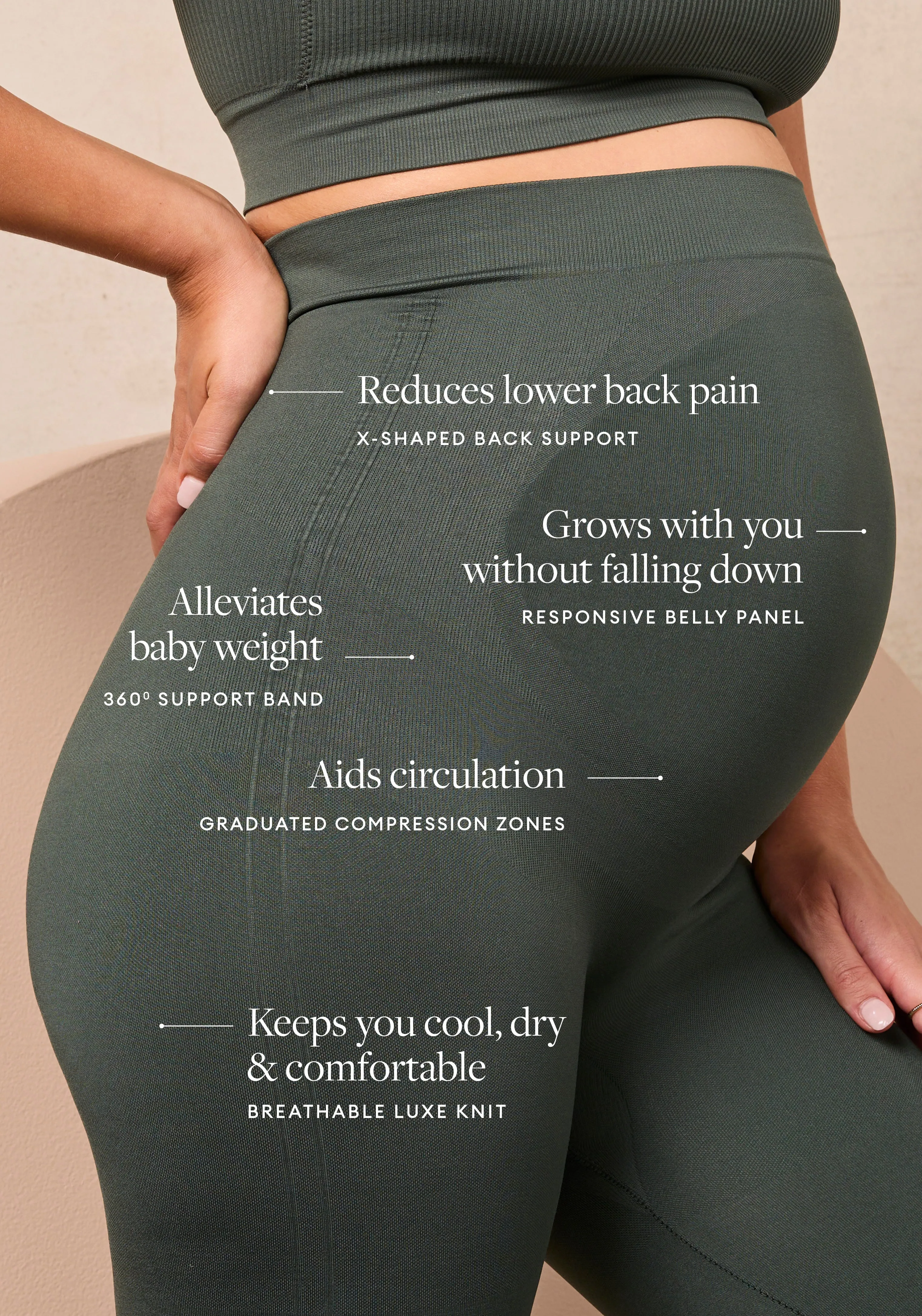 BLANQI® Everyday™ Maternity Belly Support Leggings