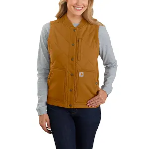 Carhartt Women's Rugged Flex Relaxed Fit Canvas Insulated RIB Collar Vests