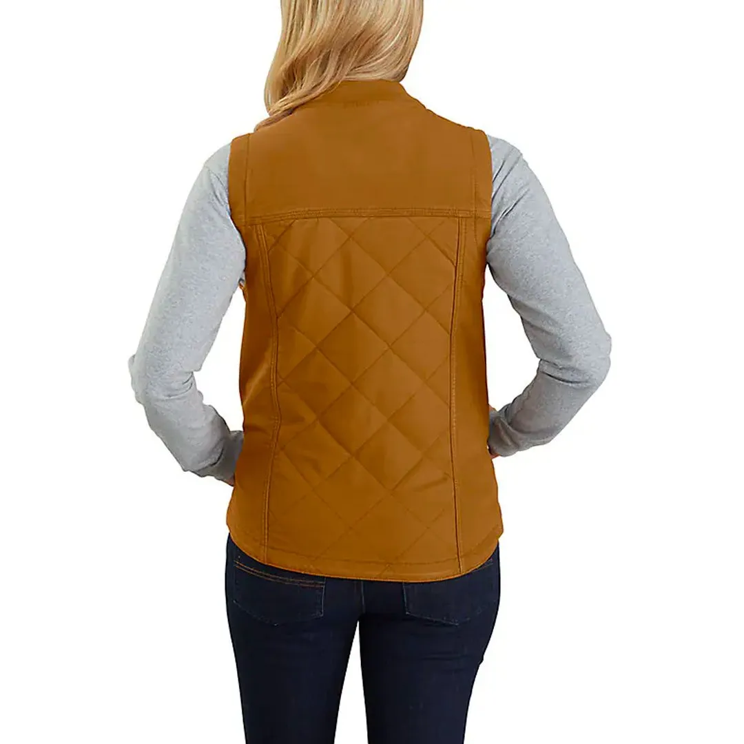 Carhartt Women's Rugged Flex Relaxed Fit Canvas Insulated RIB Collar Vests