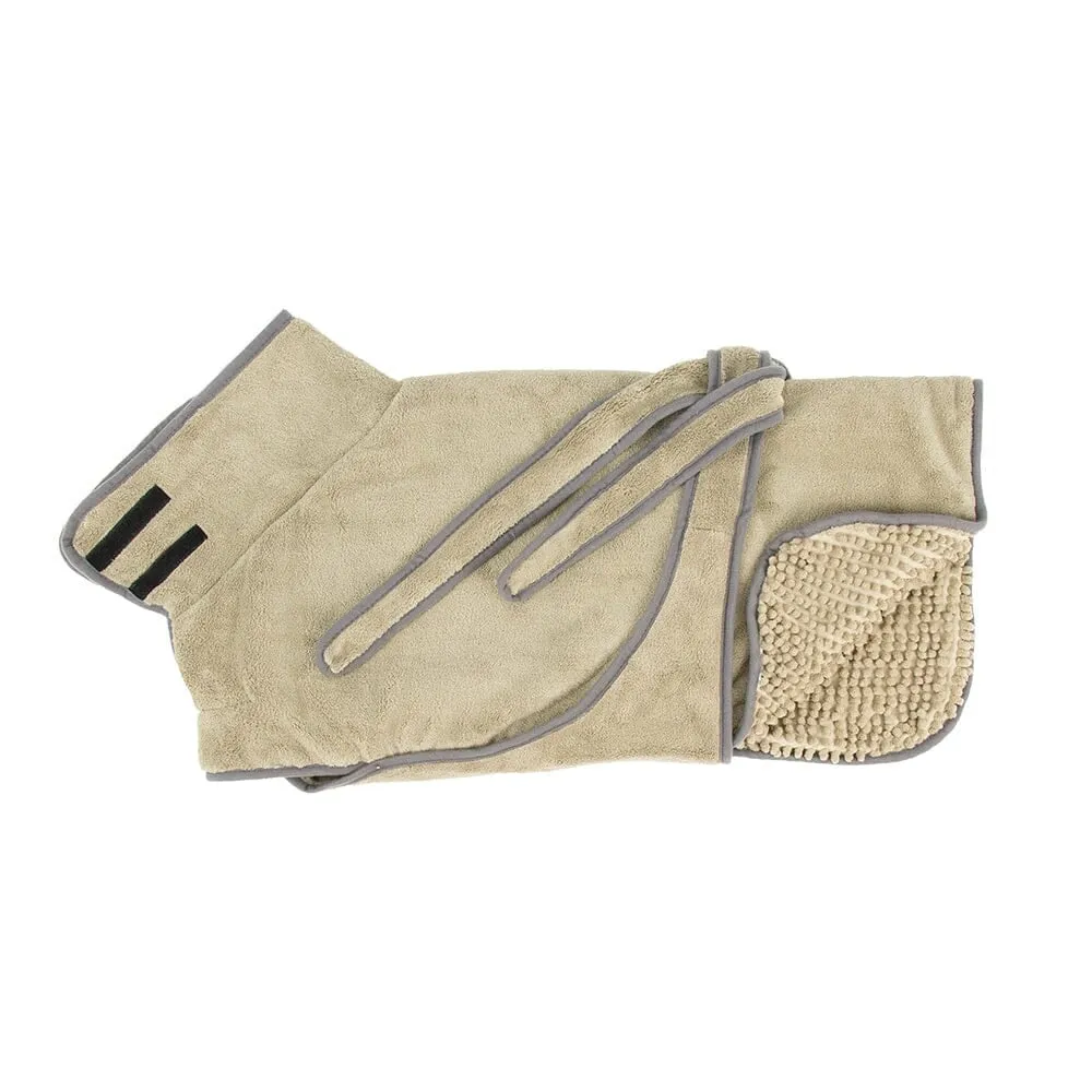 Expedition Deluxe Noodle & Microfibre Dog Drying Coat - Khaki Green