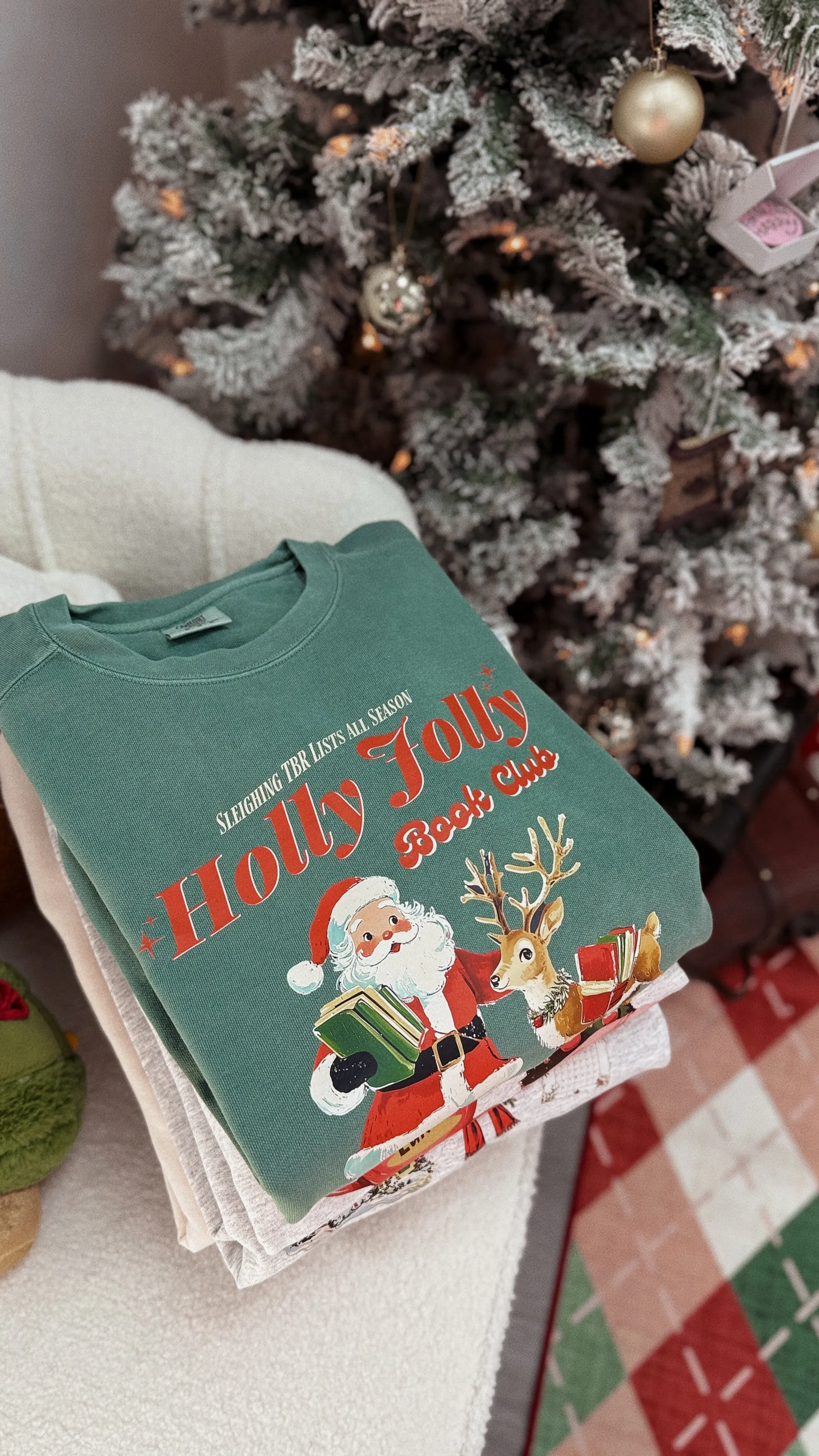 Holy Jolly Book Club Garment Dyed Sweatshirt