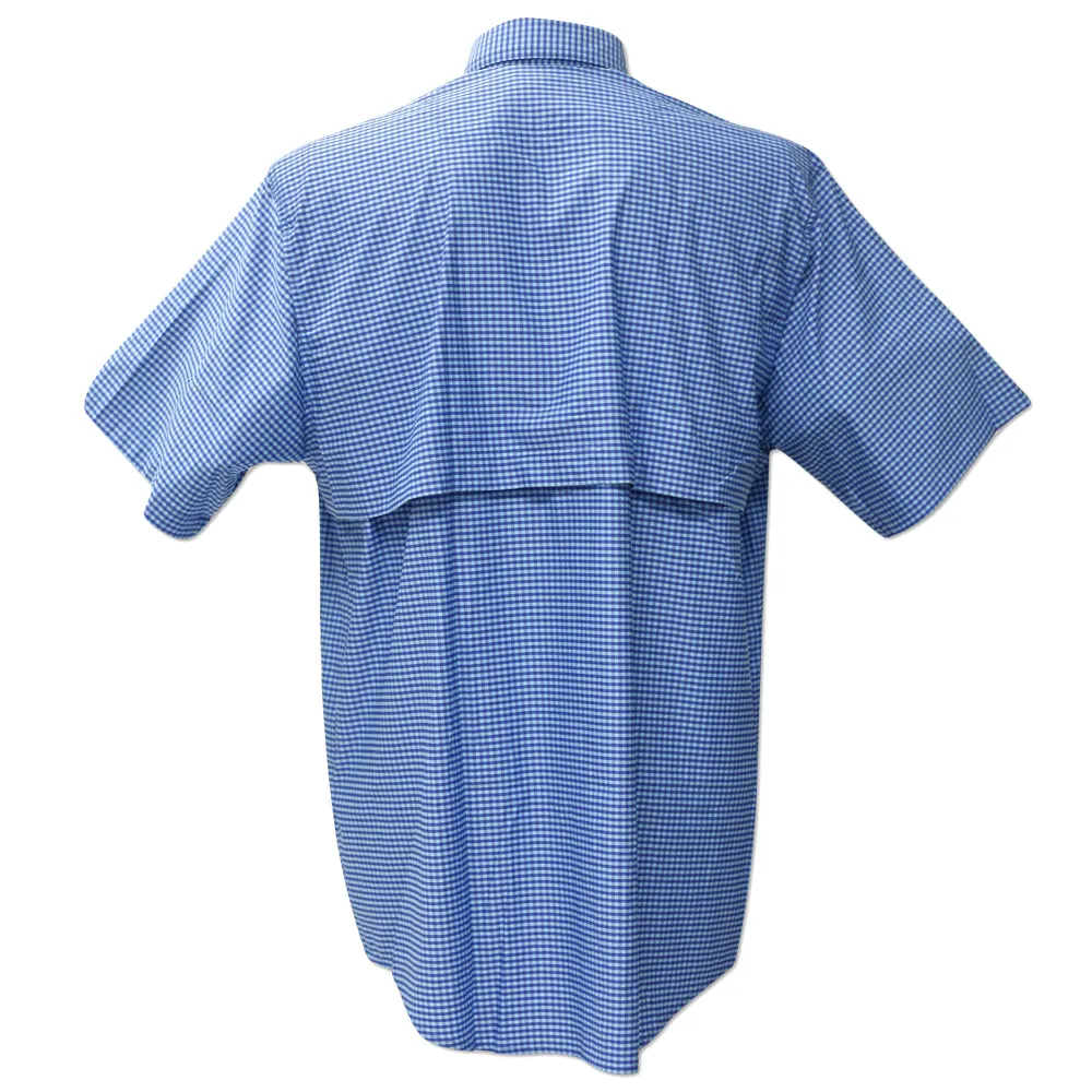 Kevin's Performance Blue/Aqua Gingham Short Sleeve Right Hand Shooting Shirt
