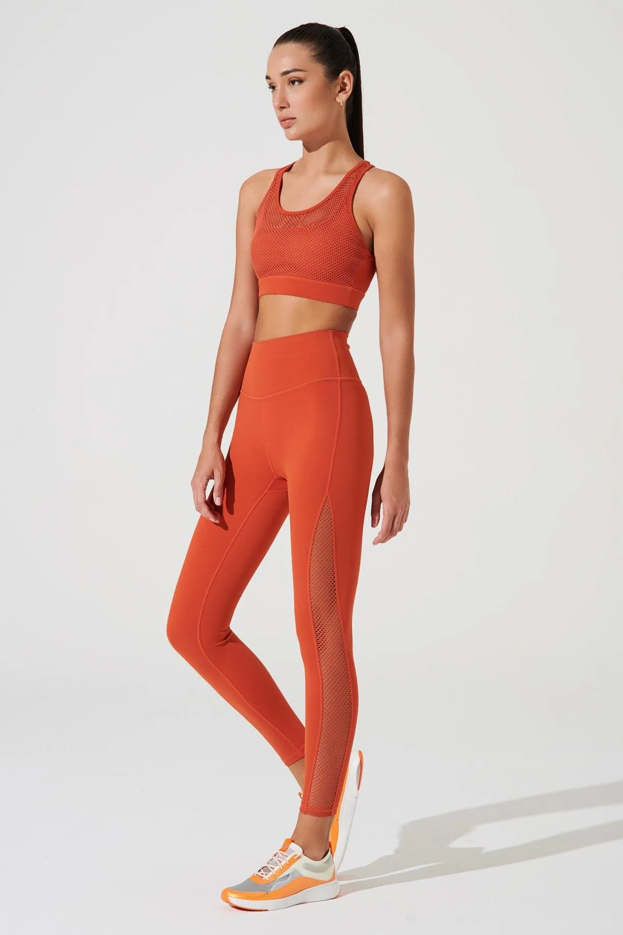 K'Halessi Mesh Legging - Medium Carmine