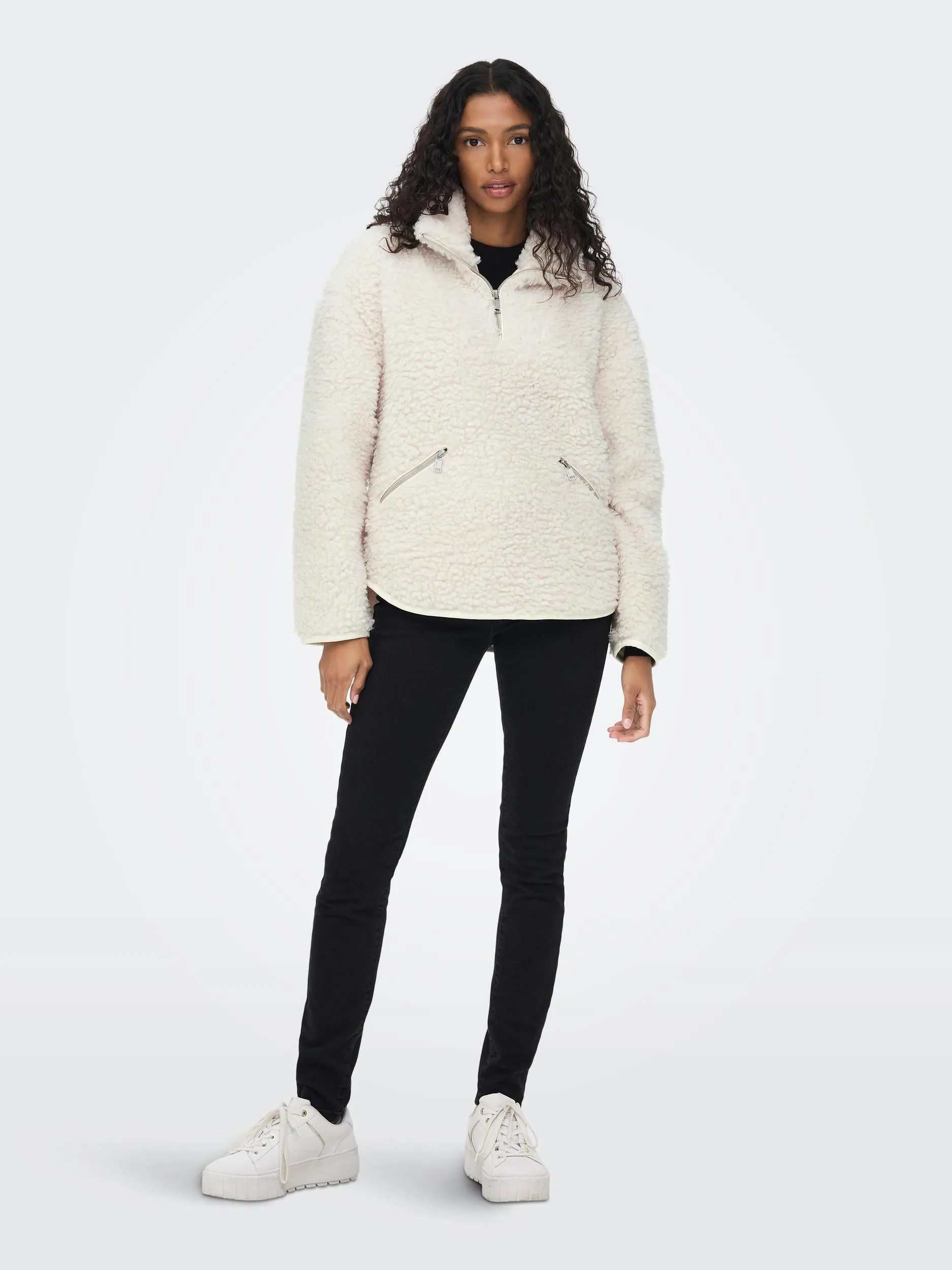 Lellie Sherpa Teddy Fleece - Pumice Stone