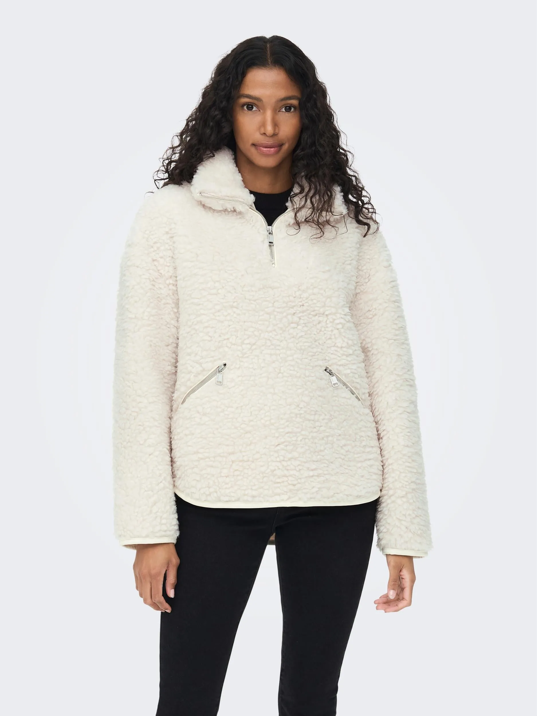 Lellie Sherpa Teddy Fleece - Pumice Stone