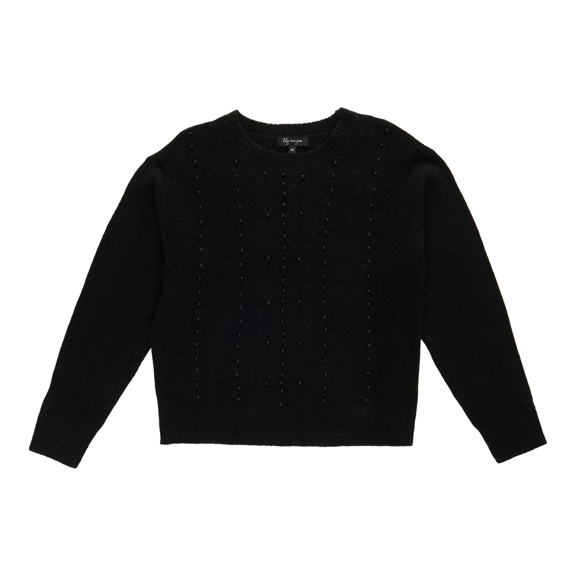 lily morgan Women's Pearl Cable Front Pullover