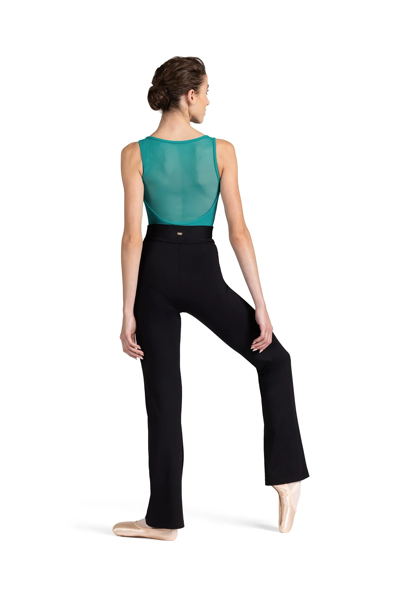 Mirella: Braid V Front Jazz Pant - Black