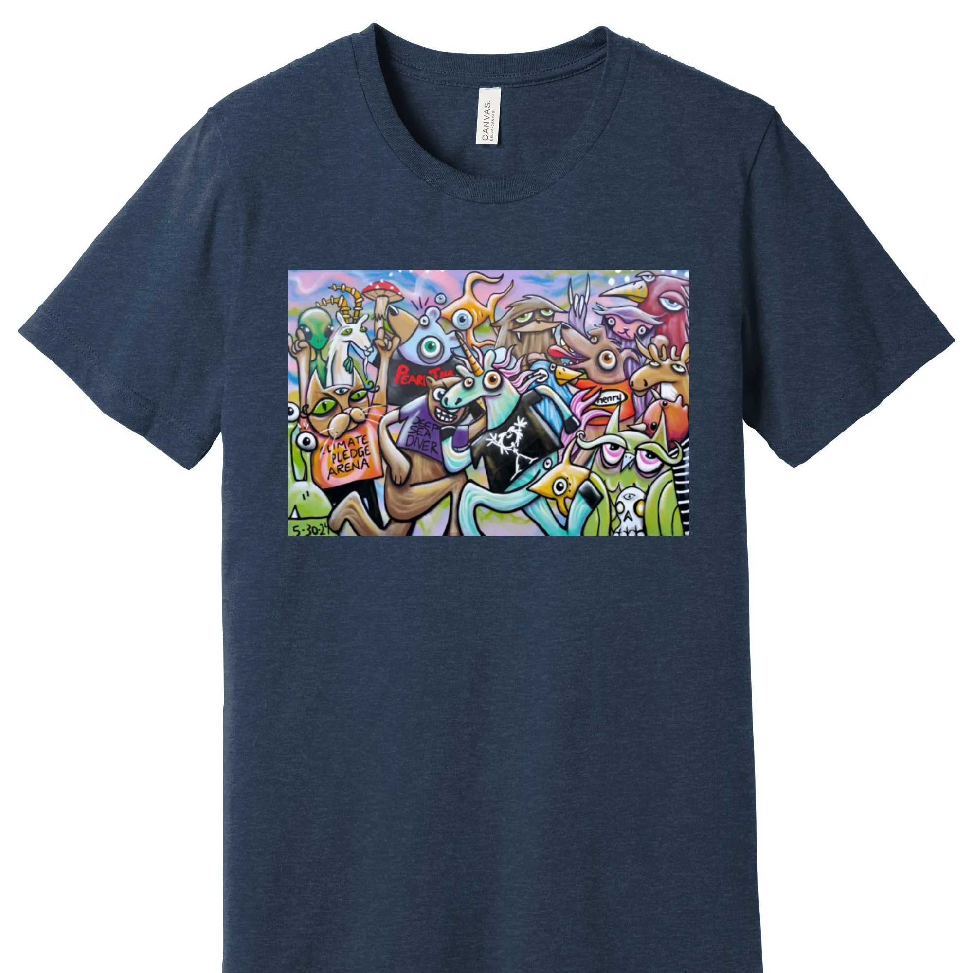 Pearl Jam Mural #1 | Unisex T-Shirt | Wearable Art by "Henry"