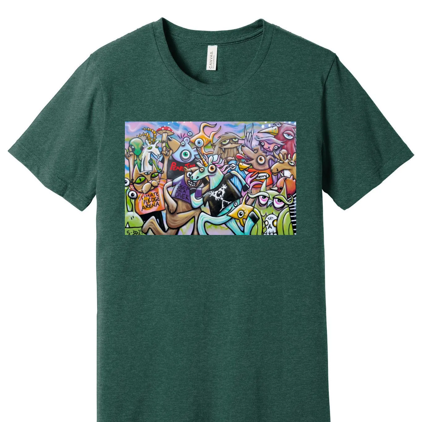Pearl Jam Mural #1 | Unisex T-Shirt | Wearable Art by "Henry"