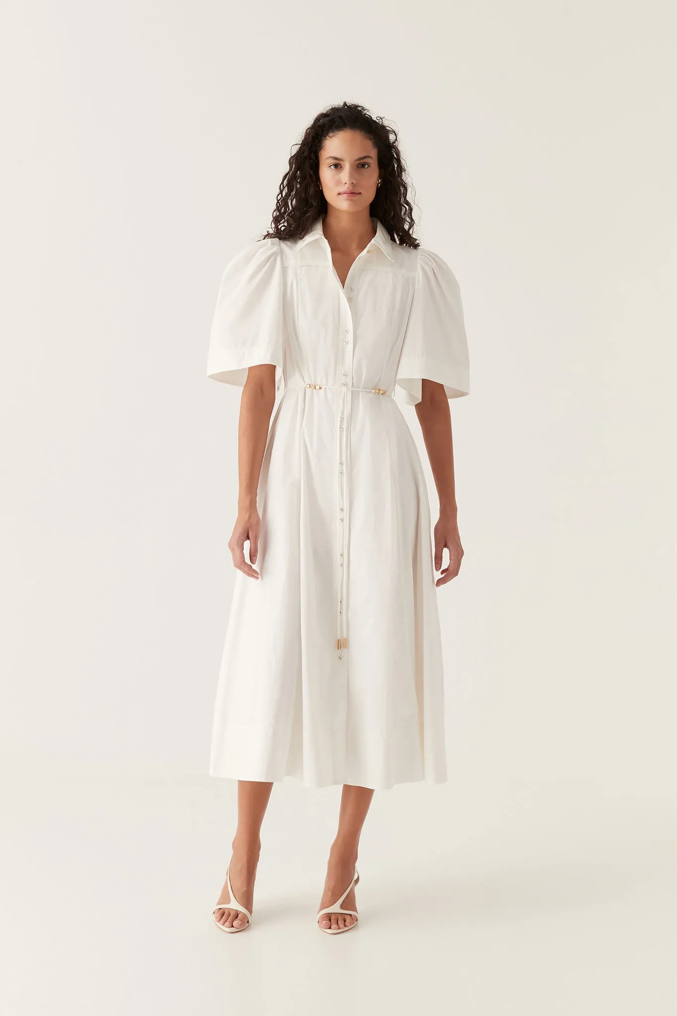 Pivotal Tie Midi Dress