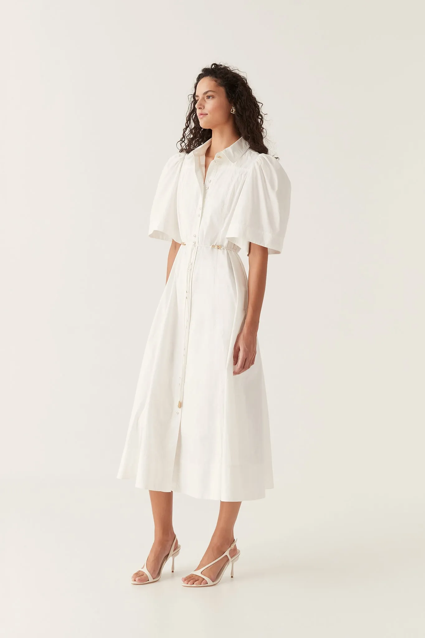 Pivotal Tie Midi Dress