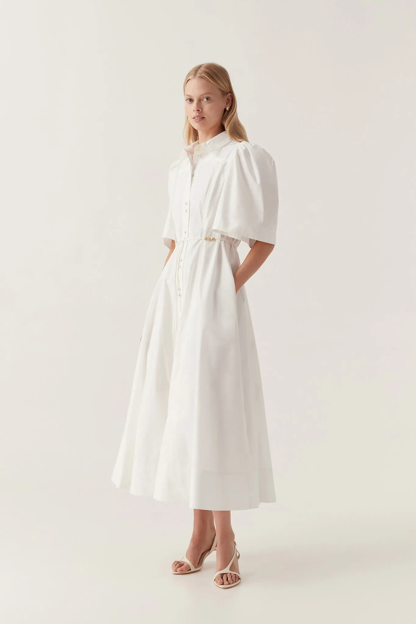 Pivotal Tie Midi Dress