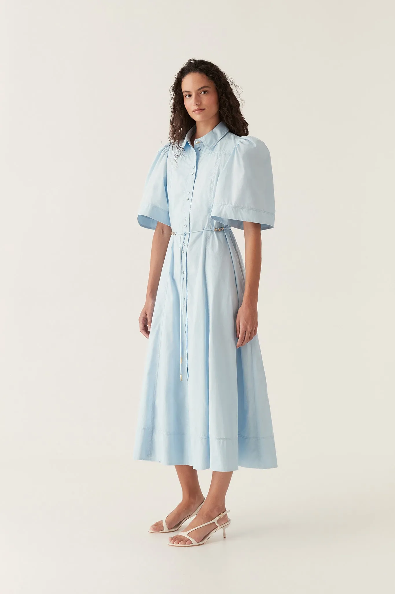 Pivotal Tie Midi Dress