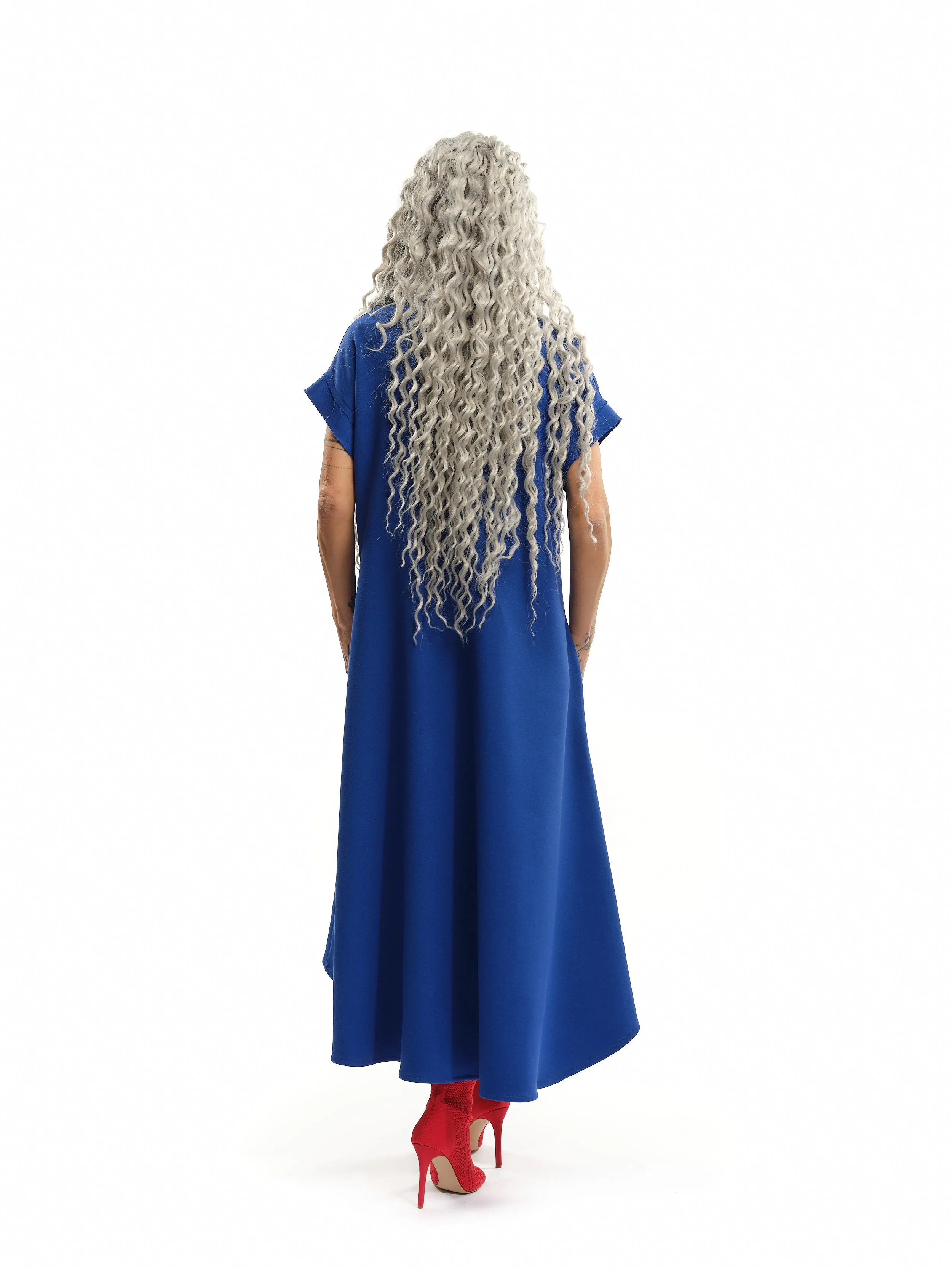 Relaxed Blue Midi Dress