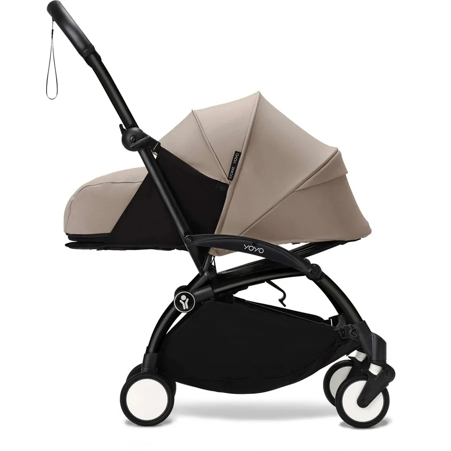 Stokke YOYO³ 0  Stroller - Black Frame with Newborn Pack 0 