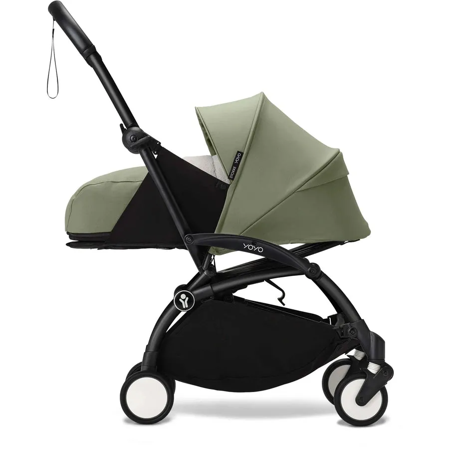 Stokke YOYO³ 0  Stroller - Black Frame with Newborn Pack 0 