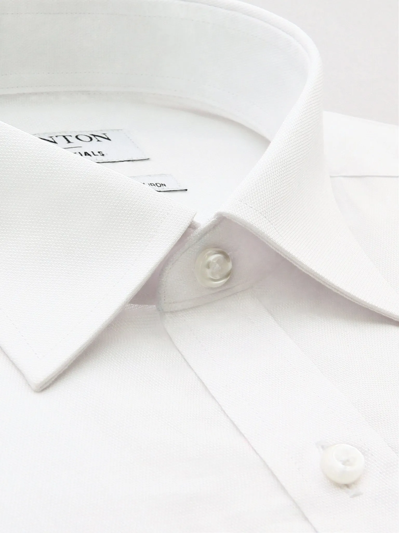 White Classic Fit Edward Easy Iron Superfine Cotton Essentials Shirt