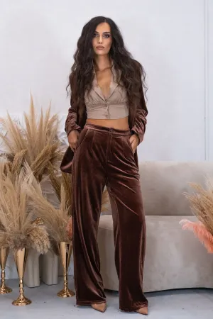 WOMENS VELVET TROUSERS