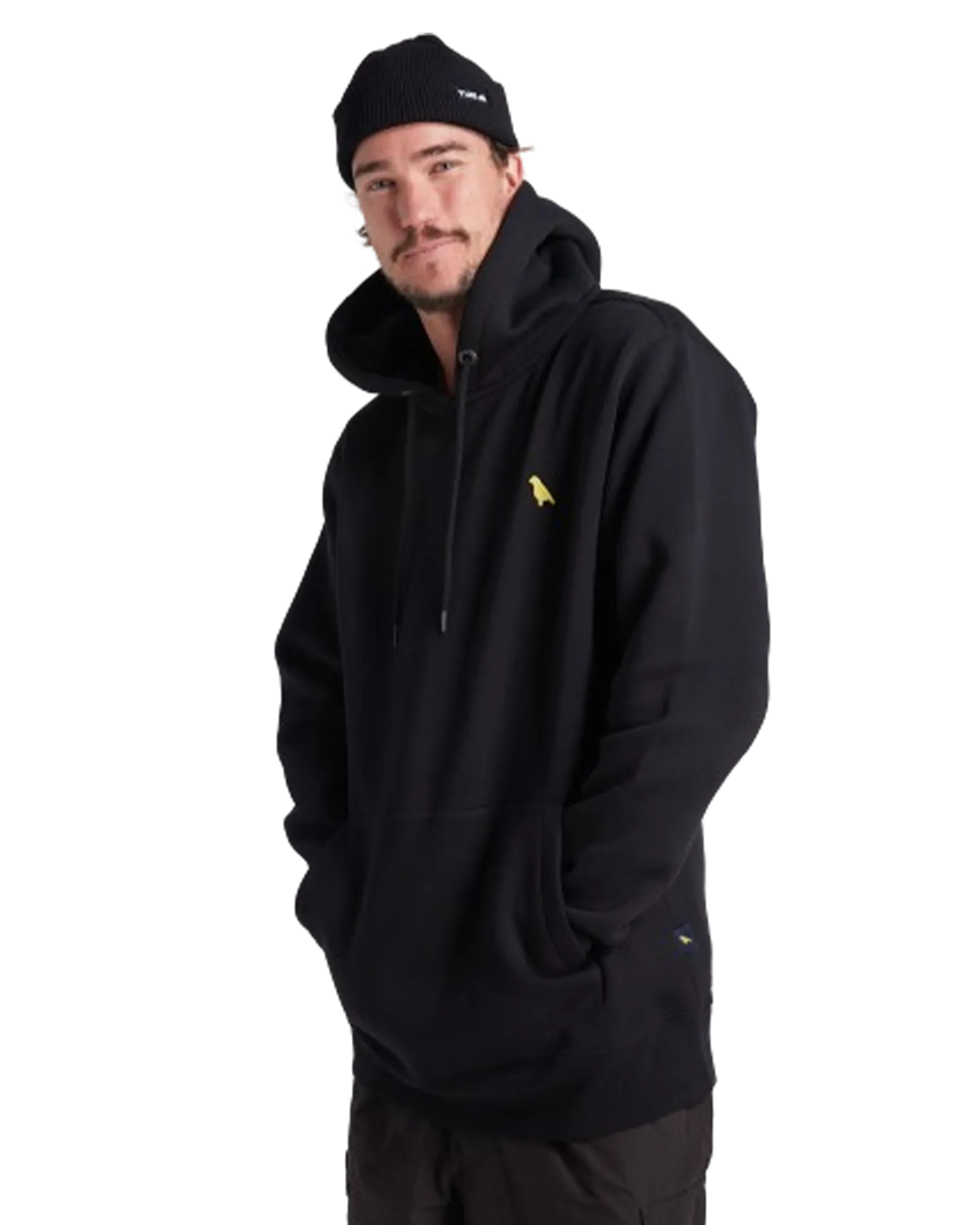 Yuki Threads Relaxed Old Mate Hoodie - Black