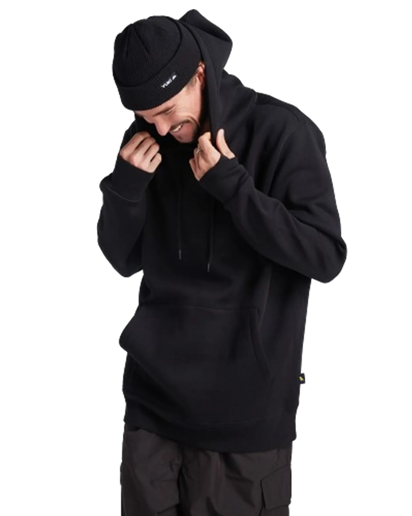 Yuki Threads Relaxed Old Mate Hoodie - Black