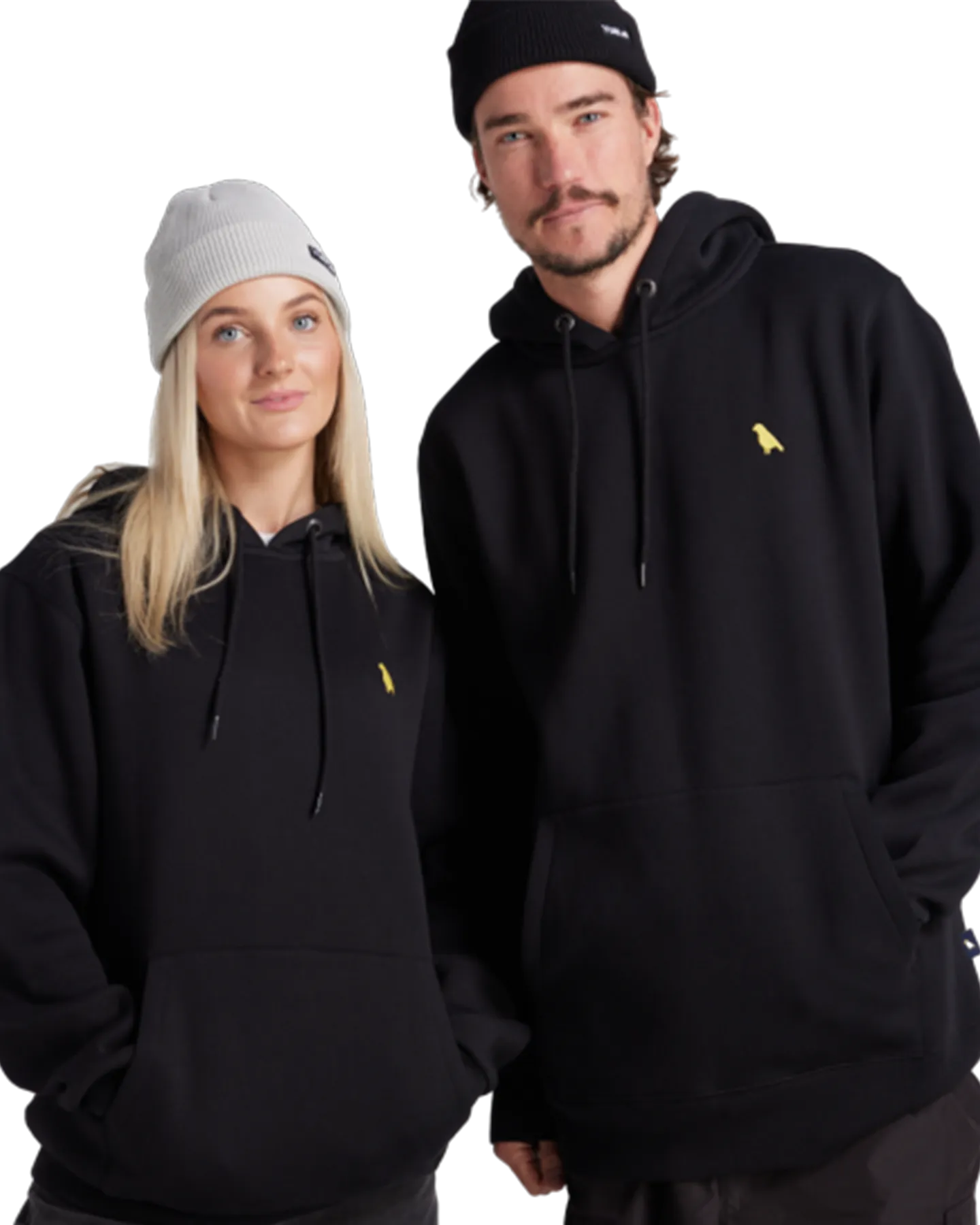 Yuki Threads Relaxed Old Mate Hoodie - Black